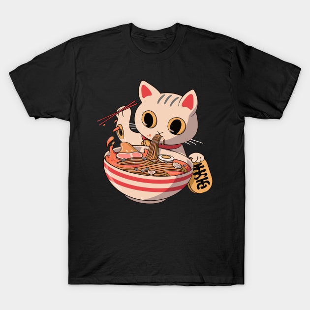 Cat ramen bowl shirt cheap